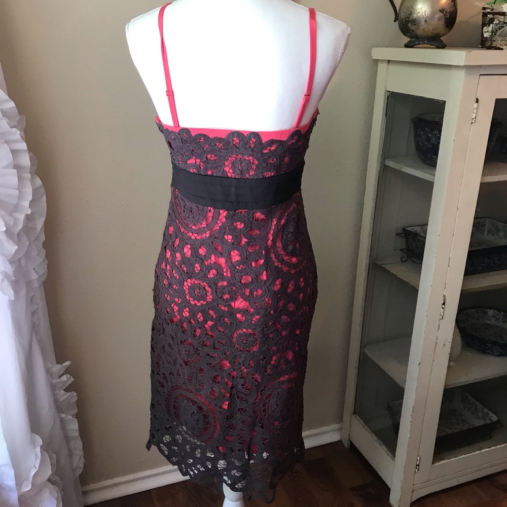 anthropologie pink and gray dress - Picture 3 of 6